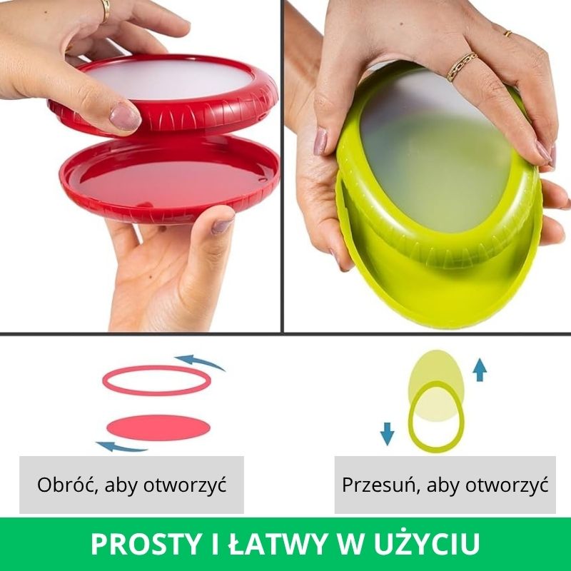 Pokrywki Półowocowe – zestaw 4 szt.