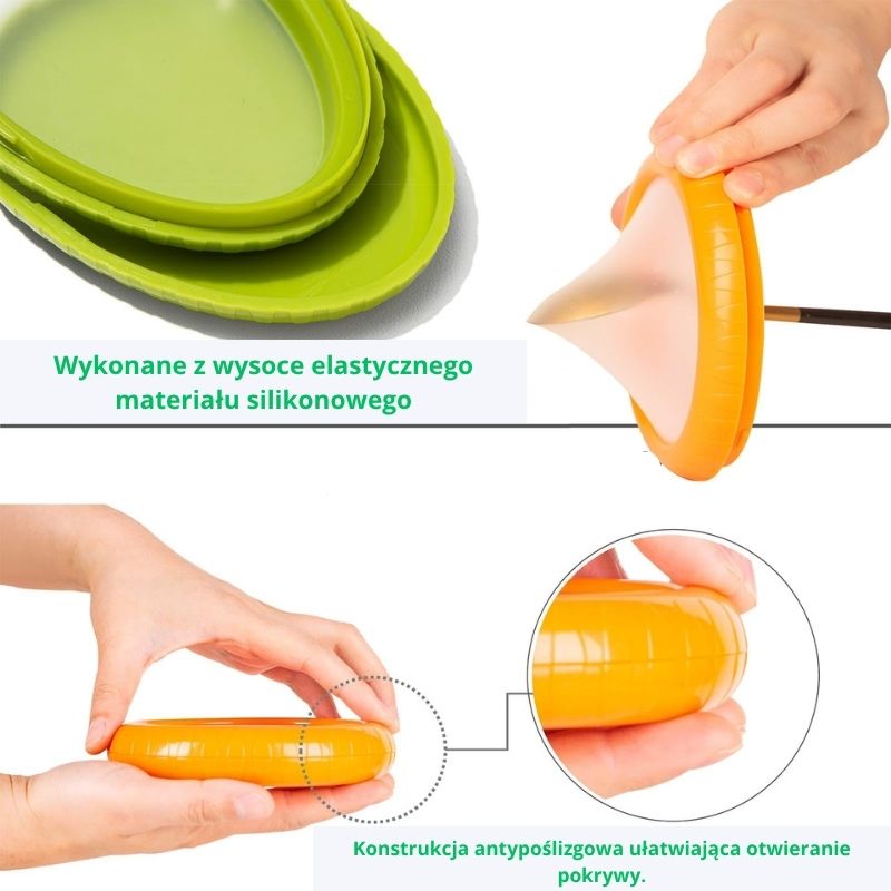 Pokrywki Półowocowe – zestaw 4 szt.